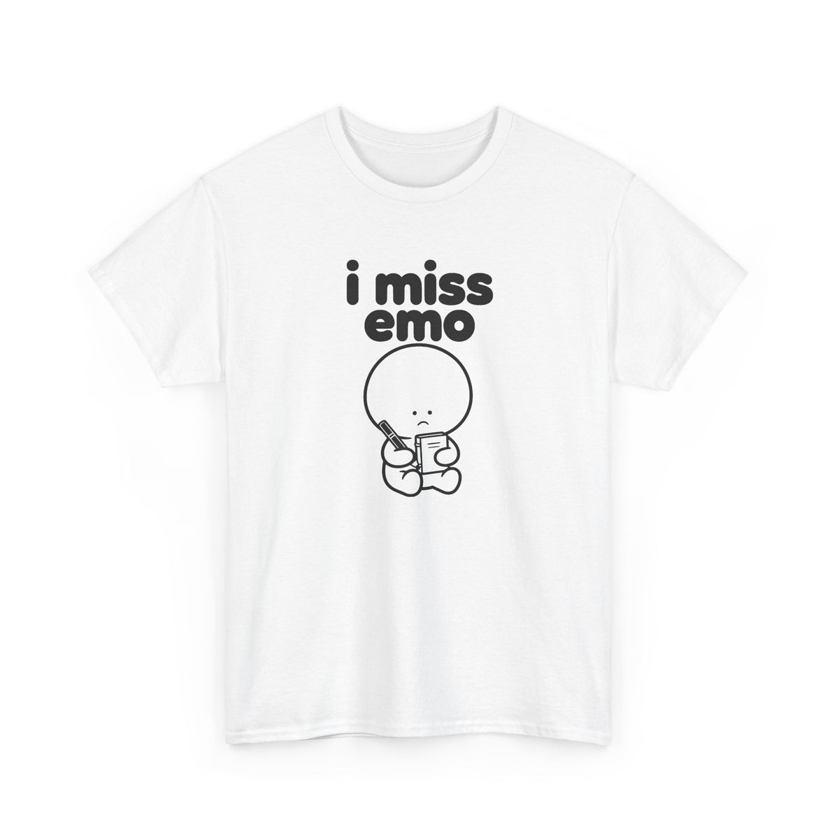 i miss emo tee - White