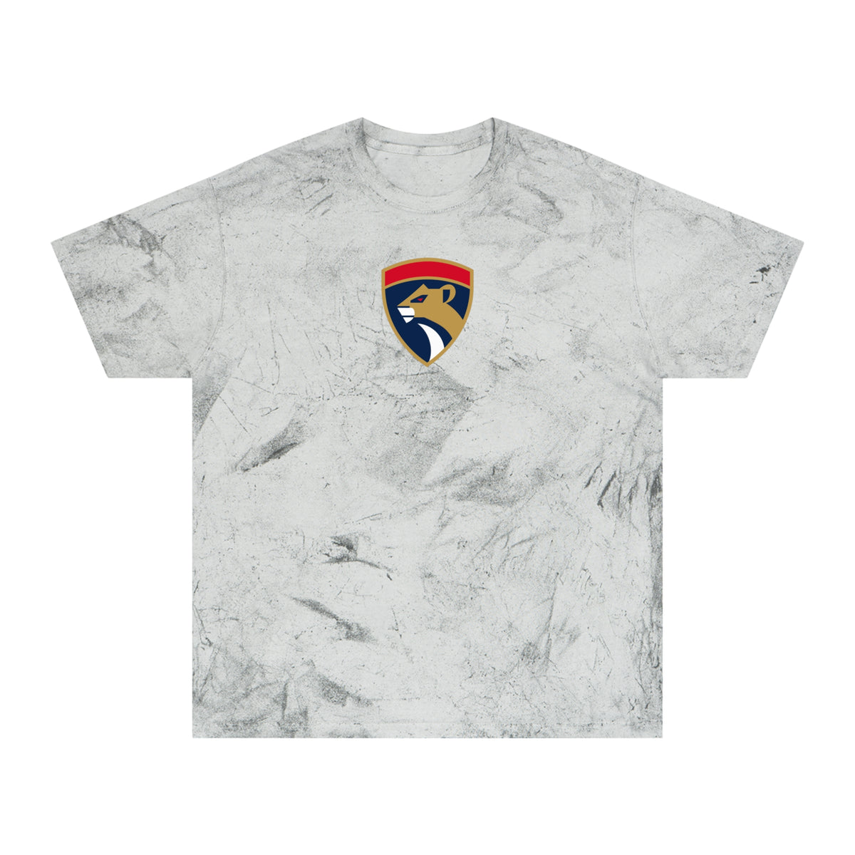 South Florida Hockey Tie-Dye Tee — Smoke, Old Gold, Navy & Red