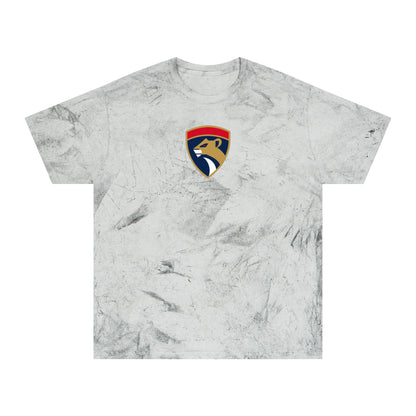 South Florida Hockey Tie-Dye Tee — Smoke, Old Gold, Navy & Red