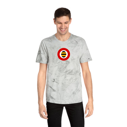 London Soccer Tie-Dye Tee — Smoke, Orange, White & Black