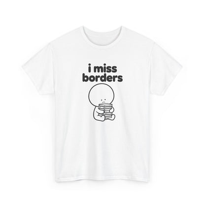 i miss borders tee - White