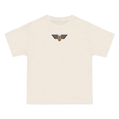 New Orleans Basketball Heavyweight Tee — Natural, Navy, Old Gold & White