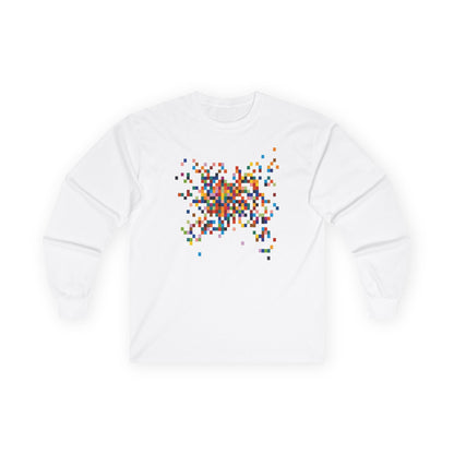 plate 390 long sleeve tee - White