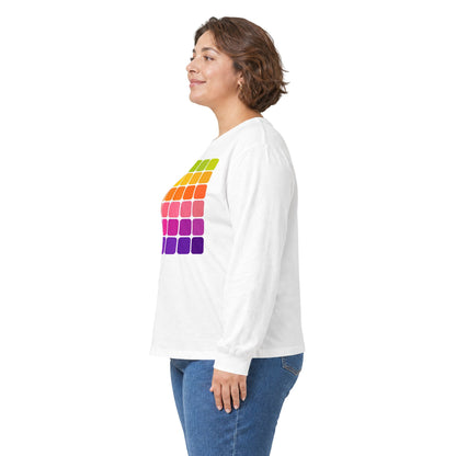 plate 145 long sleeve tee - White