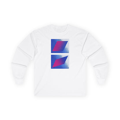 plate 385 long sleeve tee - White