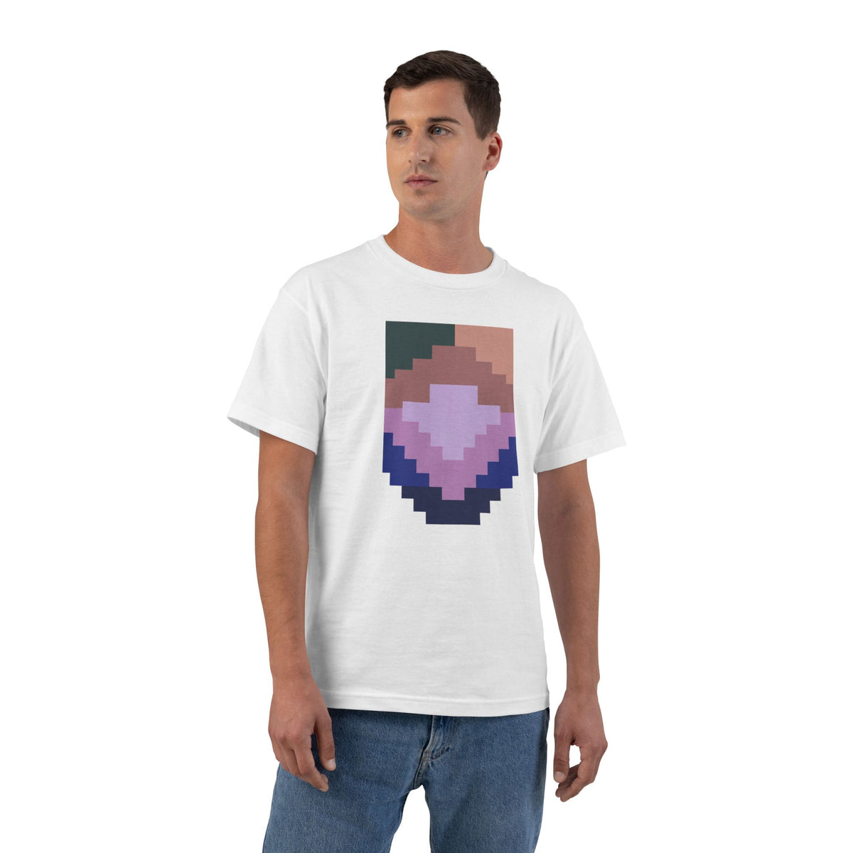 plate 291 beefy tee - White