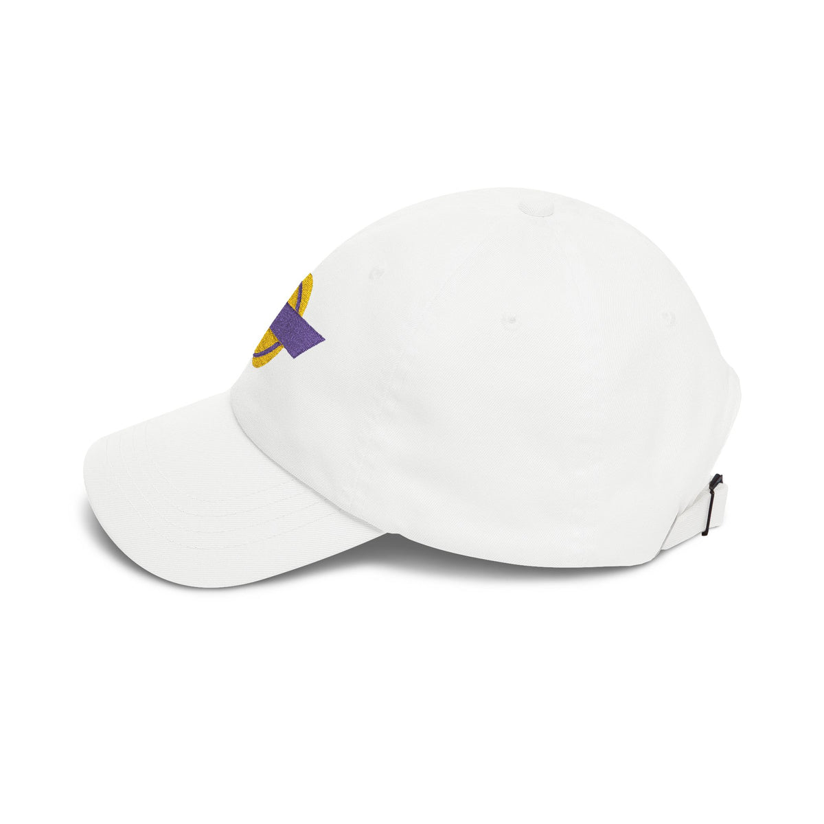 Los Angeles Basketball Dad Cap — Embroidered, Purple & Gold