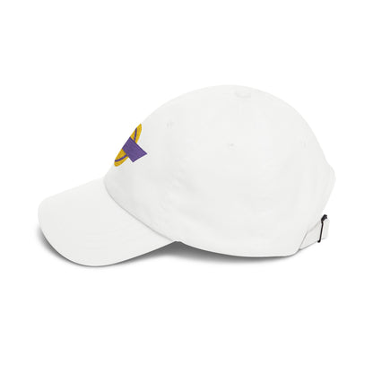 Los Angeles Basketball Dad Cap — Embroidered, Purple & Gold