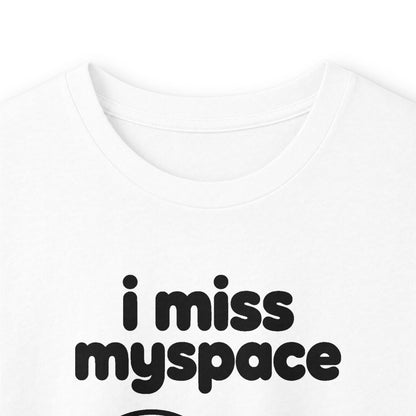 i miss myspace long sleeve tee - White