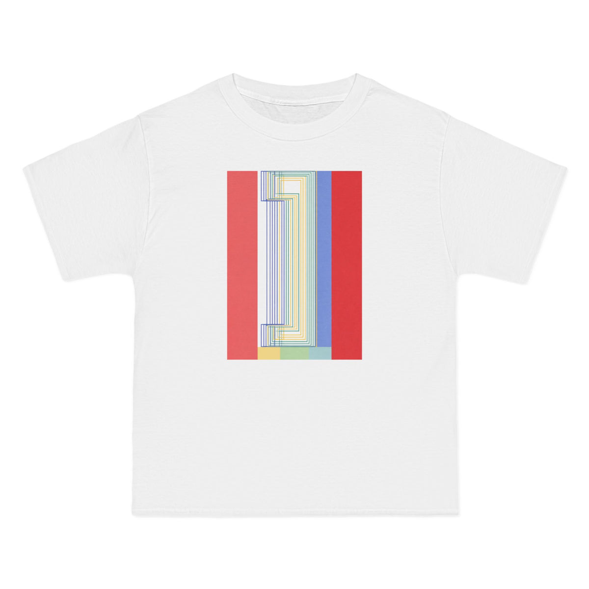 plate 352 beefy tee - White by onlycolor