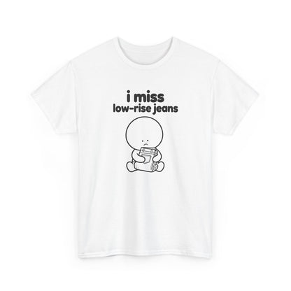 i miss low-rise jeans tee - White