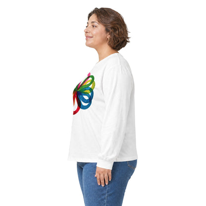 plate 246 long sleeve tee - White