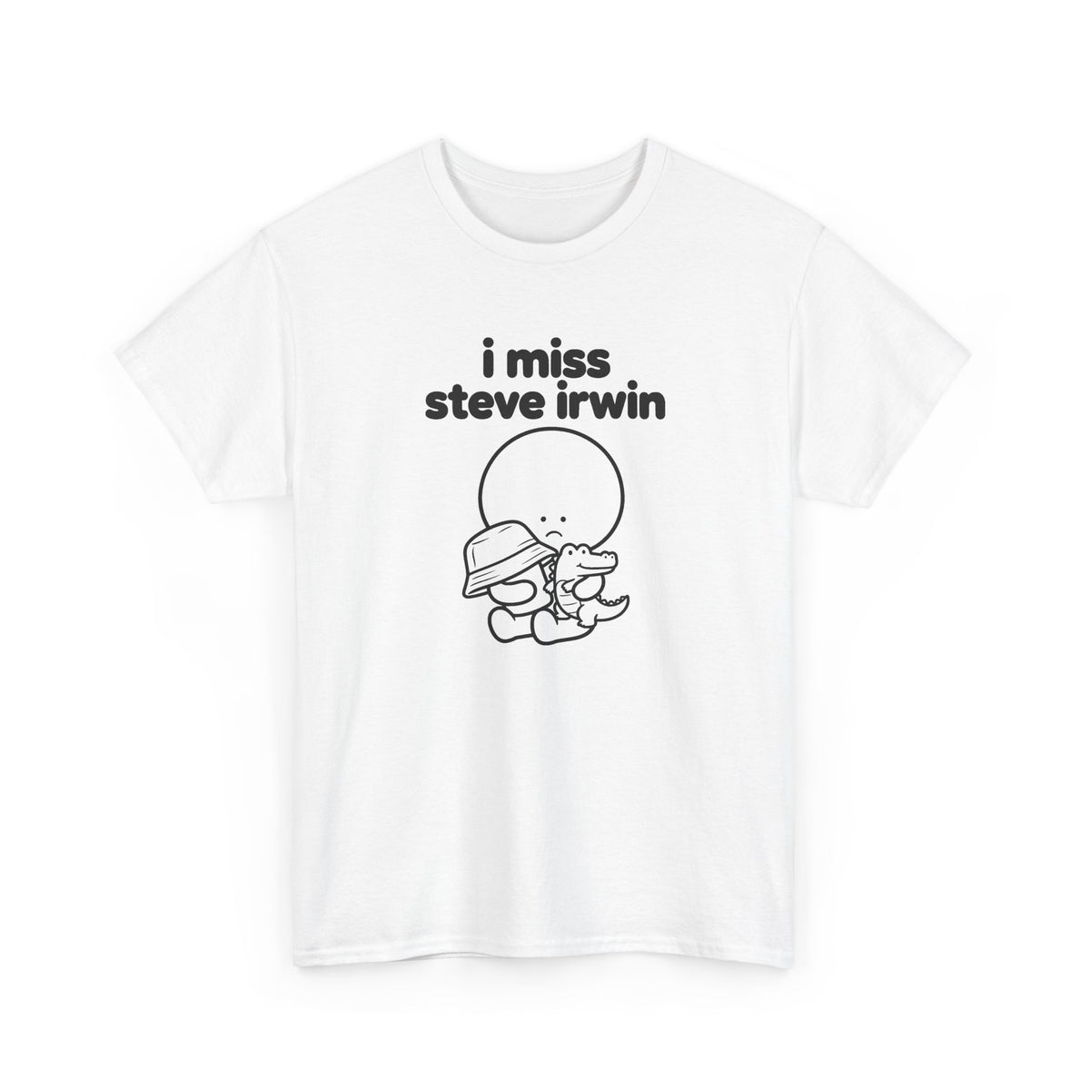i miss steve irwin tee - White