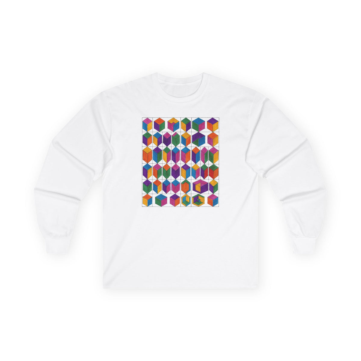 plate 217 long sleeve tee - White