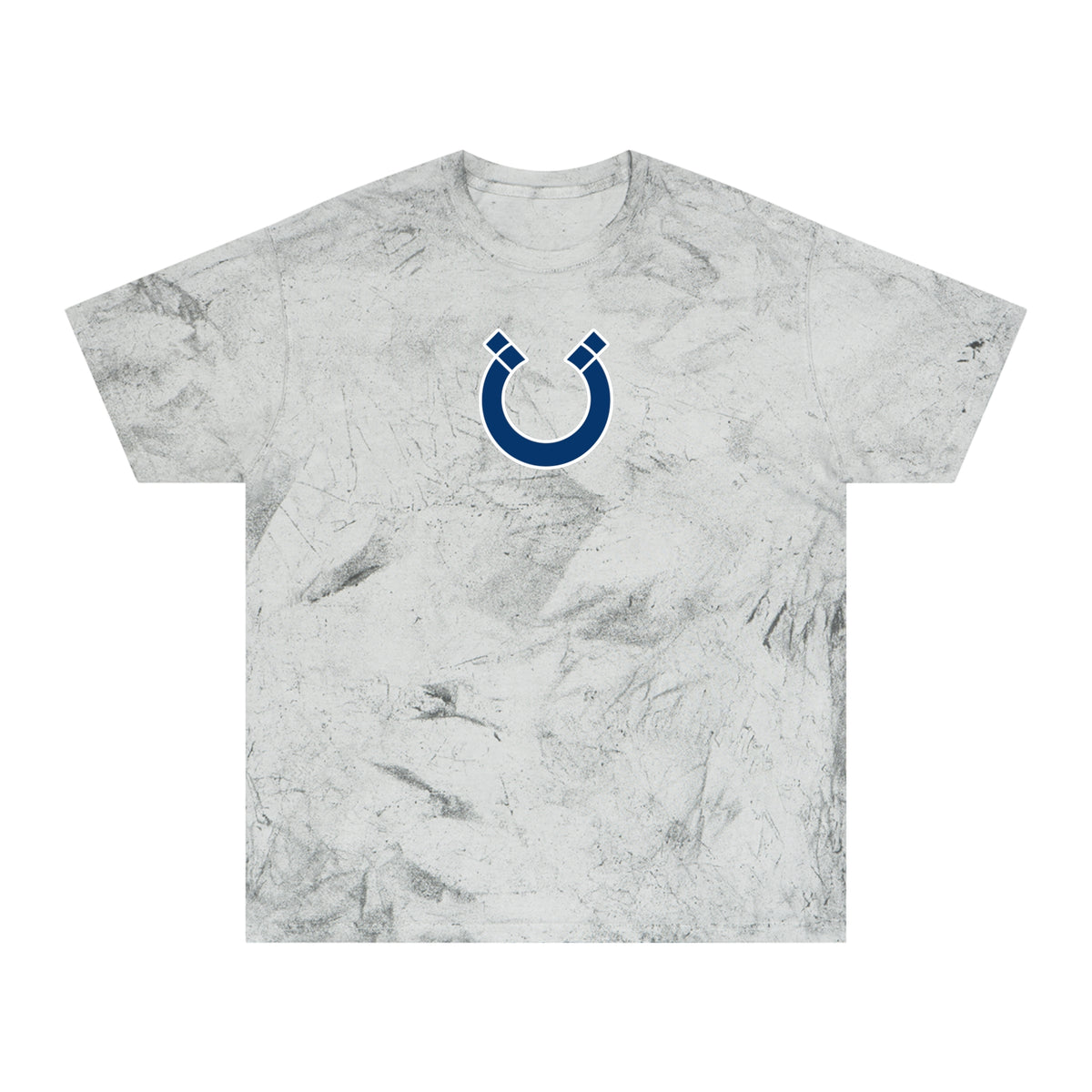 Indianapolis Football Tie-Dye Tee — Smoke, Navy & White