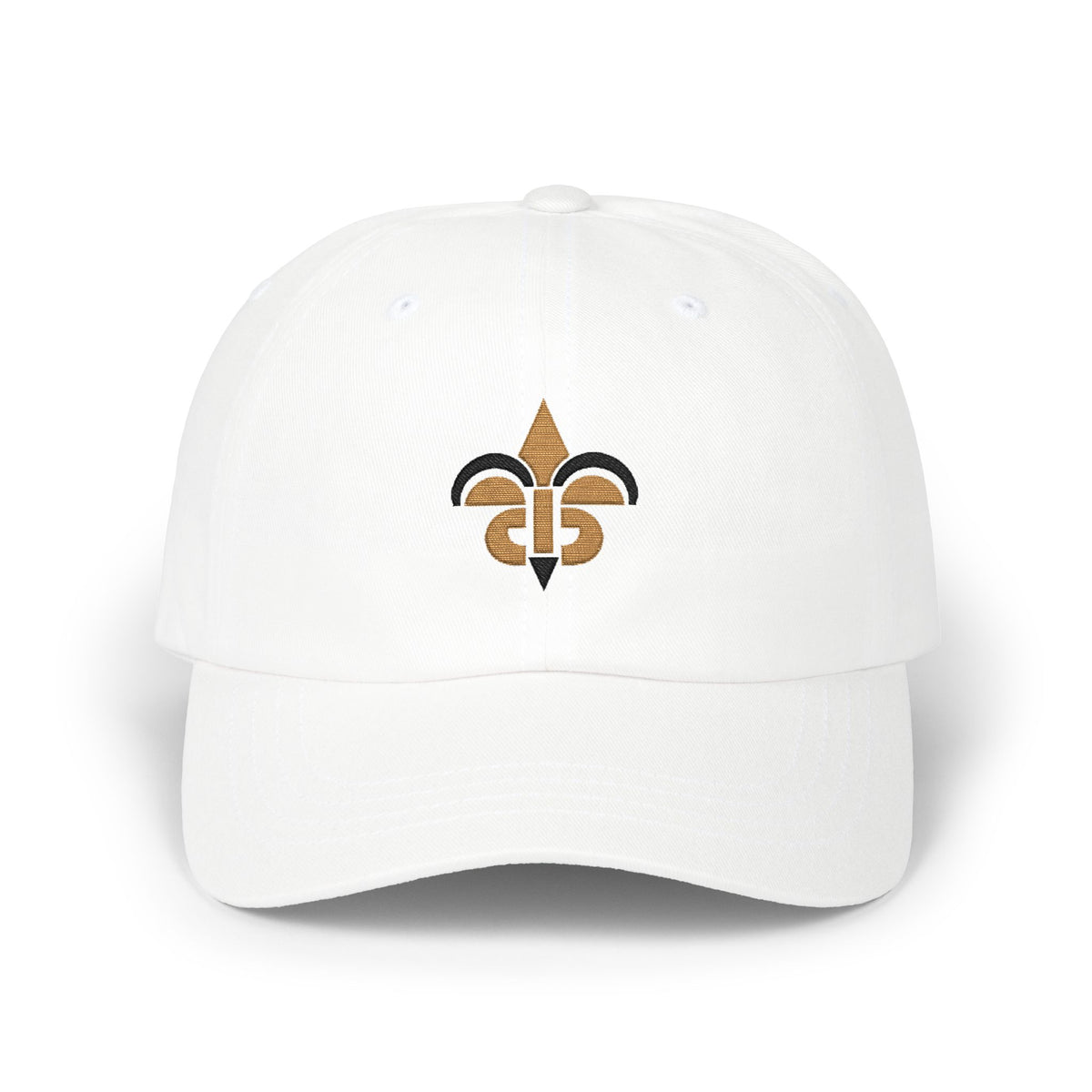 New Orleans Football Dad Cap — Embroidered, Old Gold & Black