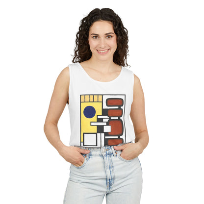 plate 047 tank - White