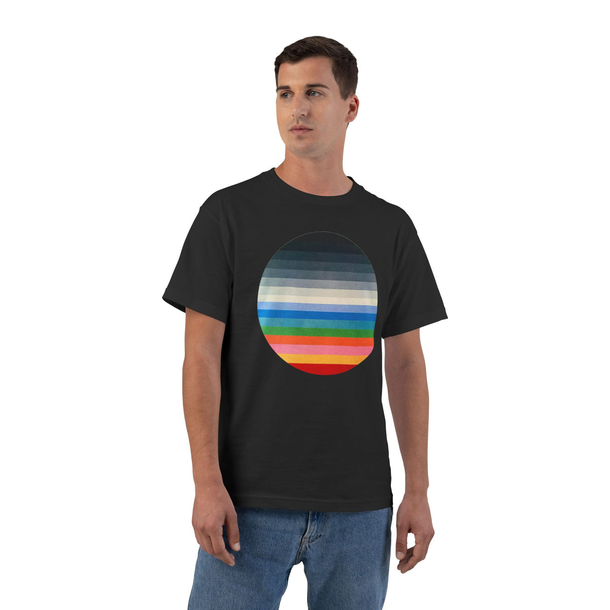 plate 354 beefy tee - Black by onlycolor