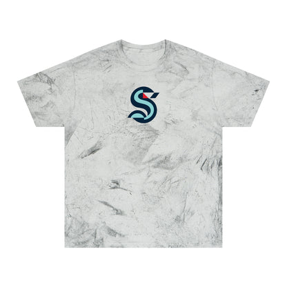 Seattle Hockey Tie-Dye Tee — Smoke, Navy, Teal & Red