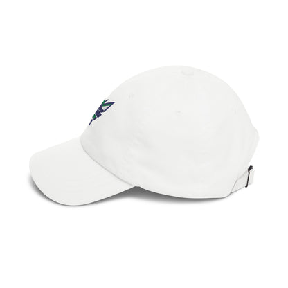 Charlotte Basketball Dad Cap — Embroidered, Navy, Kelly Green & White