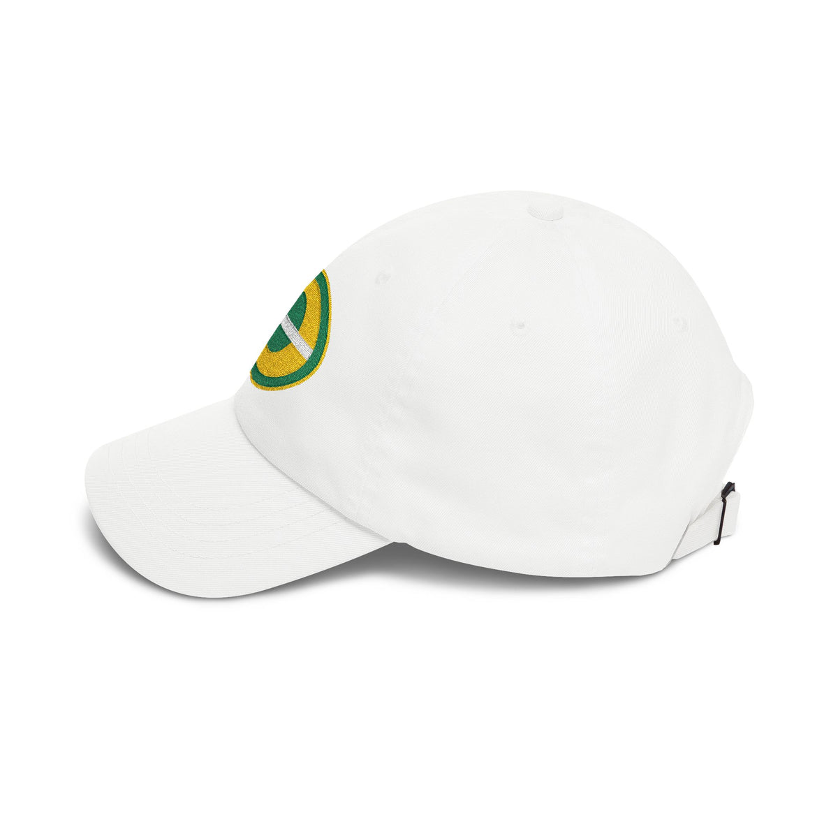 Green Bay Football Dad Cap — Embroidered, Gold, Kelly Green & White