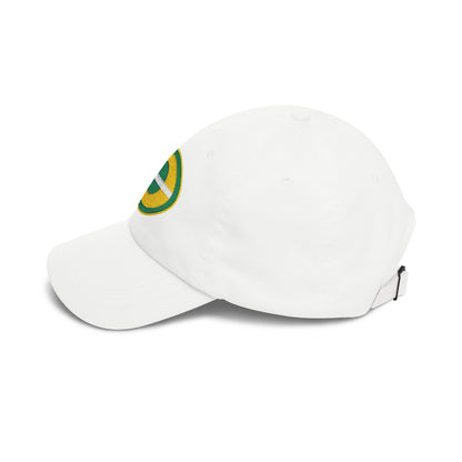 Green Bay Football Dad Cap — Embroidered, Gold, Kelly Green & White