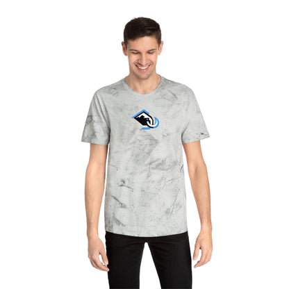 Utah Hockey Tie-Dye Tee — Smoke, Black, Aqua & White
