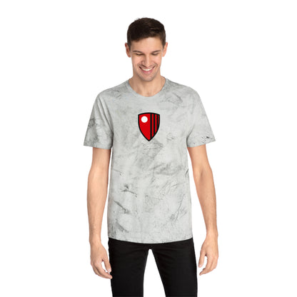 Bournemouth Soccer Tie-Dye Tee — Smoke, Red, Black & White