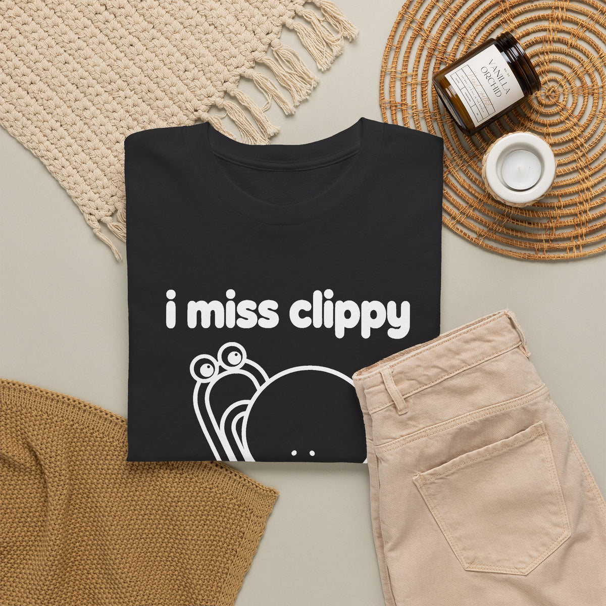 i miss clippy tee - Black by lonelyboi