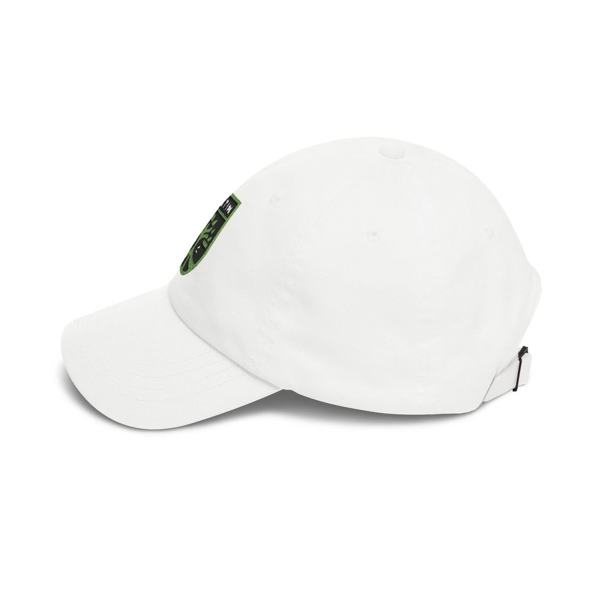 Austin Soccer Dad Cap — Embroidered, Black, Kiwi Green & White