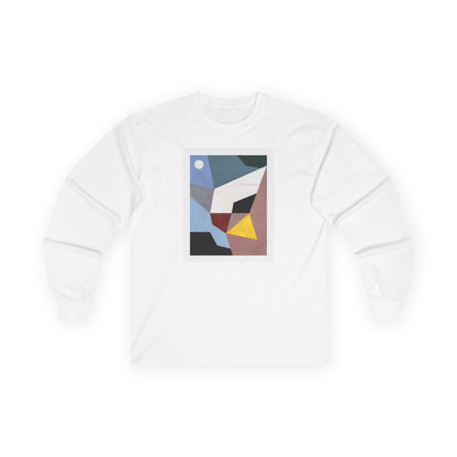 plate 344 long sleeve tee - White