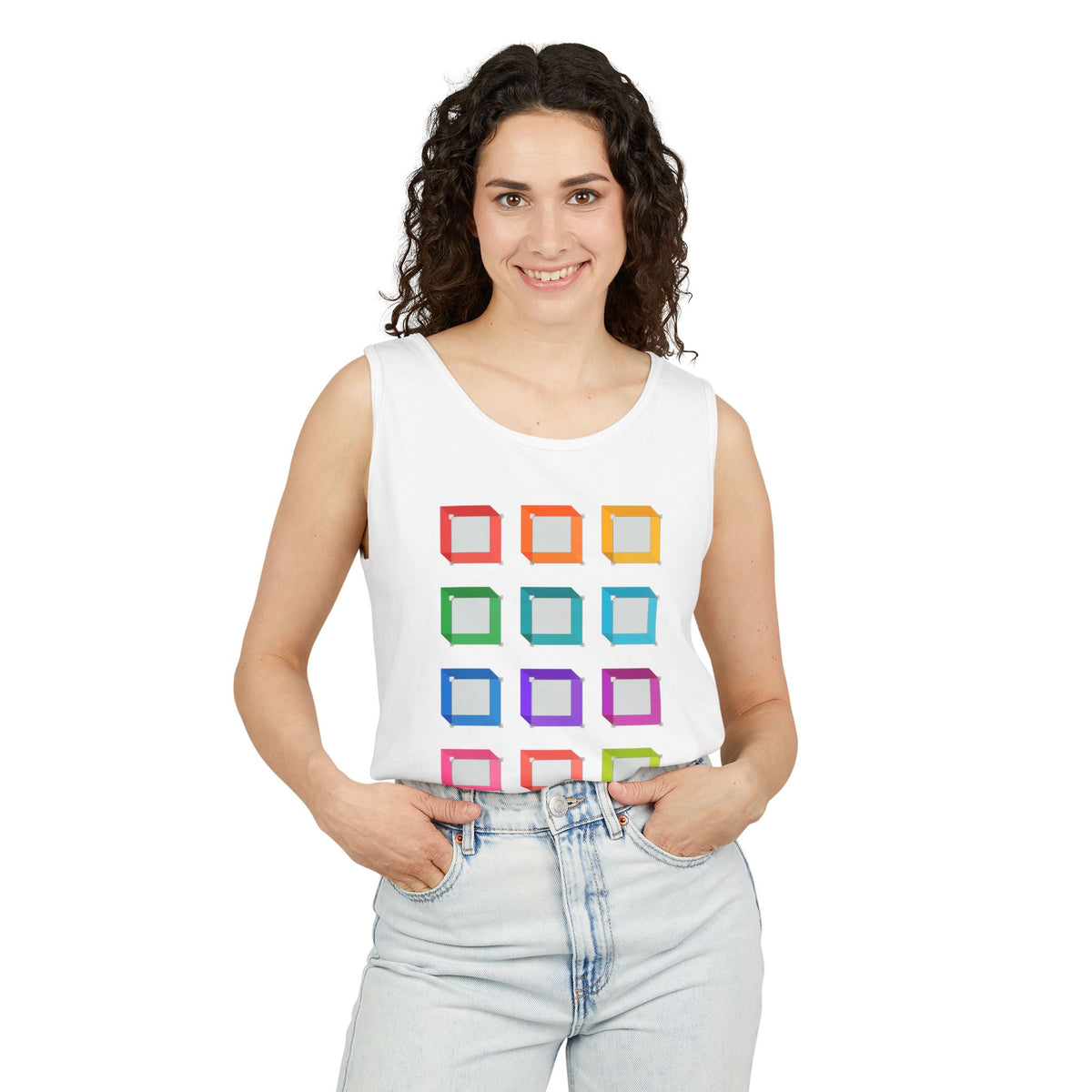 plate 089 tank - White