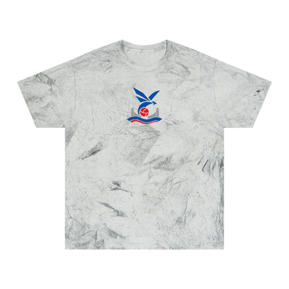 London Soccer Tie-Dye Tee — Smoke, Royal, Red & Grey