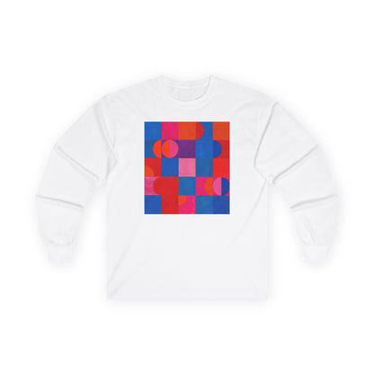 plate 300 long sleeve tee - White
