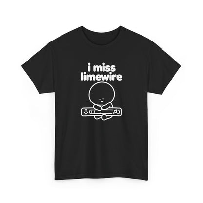 i miss limewire tee - Black