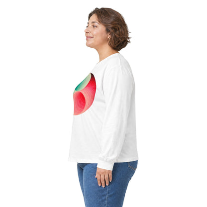 plate 415 long sleeve tee - White