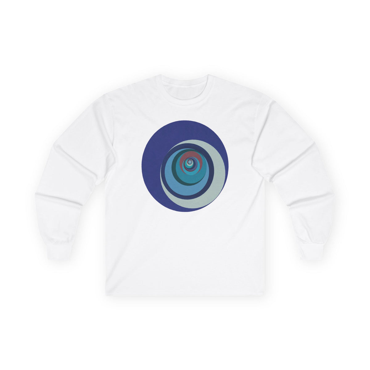 plate 387 long sleeve tee - White by onlycolor