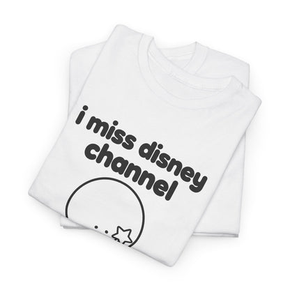 i miss disney channel tee - White