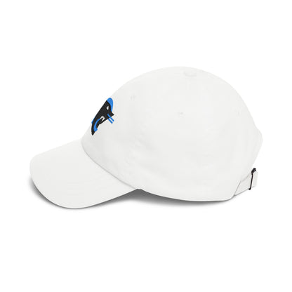Carolina Football Dad Cap — Embroidered, Black, Aqua & White