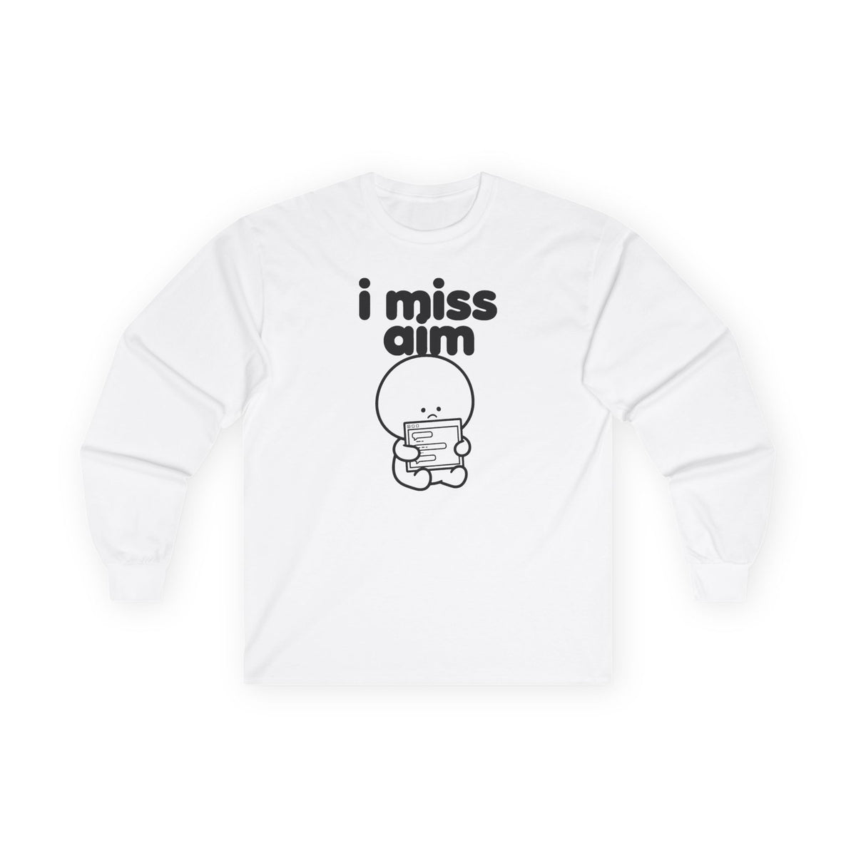 i miss aim long sleeve tee - White by lonelyboi