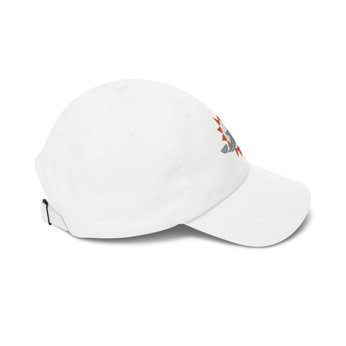 Miami Football Dad Cap — Embroidered, Grey, White & Orange
