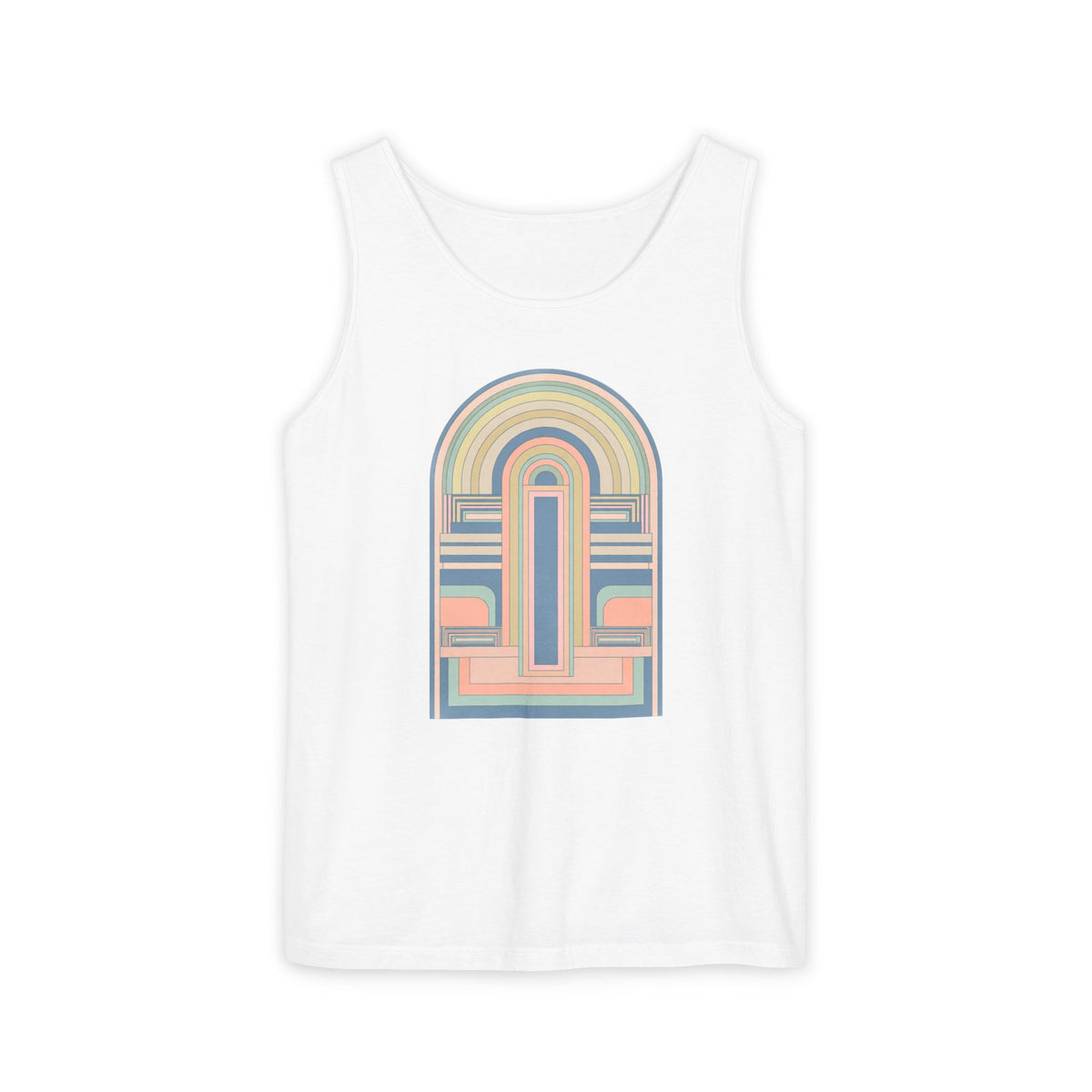 plate 074 tank - White
