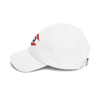 Montreal Hockey Dad Cap — Embroidered, Red & Navy