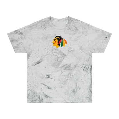 Chicago Hockey Tie-Dye Tee — Smoke, Gold, Black & Kelly Green