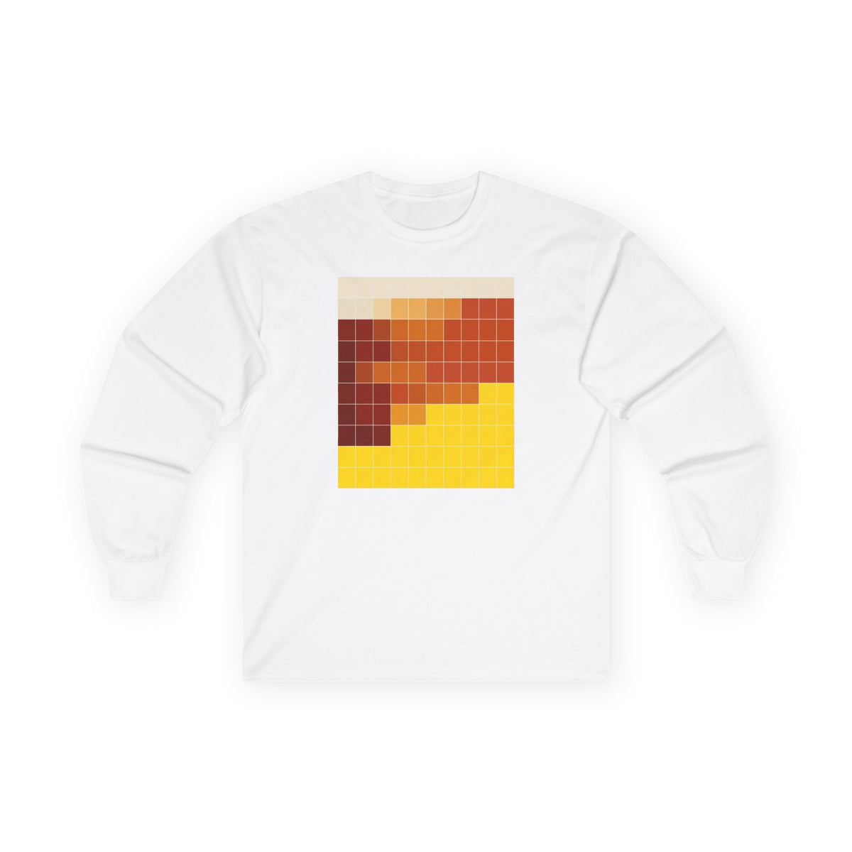 plate 256 long sleeve tee - White