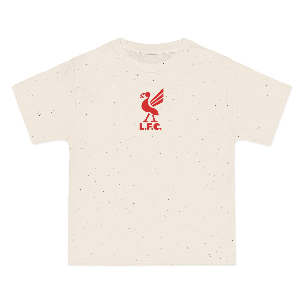 Liverpool Soccer Heavyweight Tee — Natural, Deep Red
