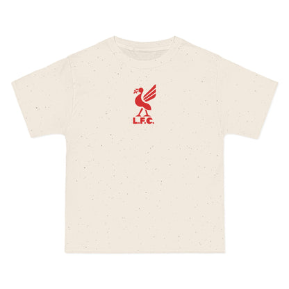 Liverpool Soccer Heavyweight Tee — Natural, Deep Red