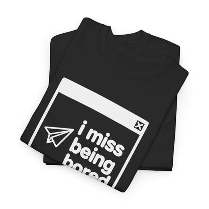i miss being bored error tee - Black