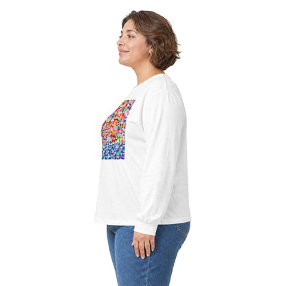 plate 135 long sleeve tee - White