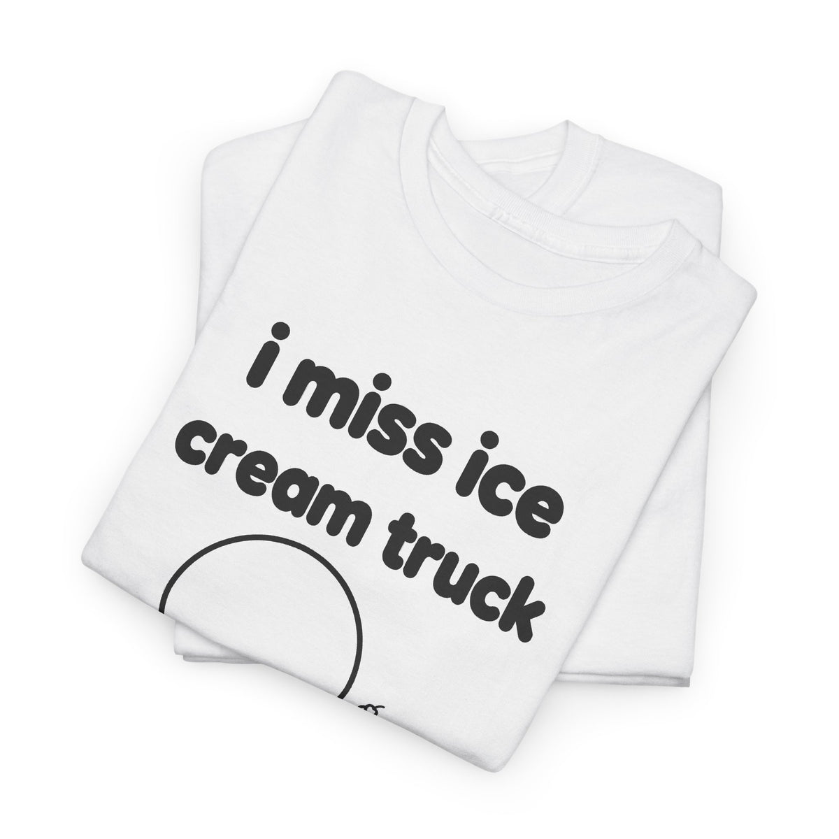 i miss the ice cream truck tee - White